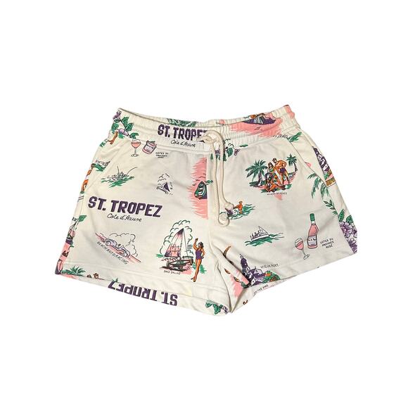 Lou & Grey St. Tropez inspired sweat short women's size small - Picture 1 of 3